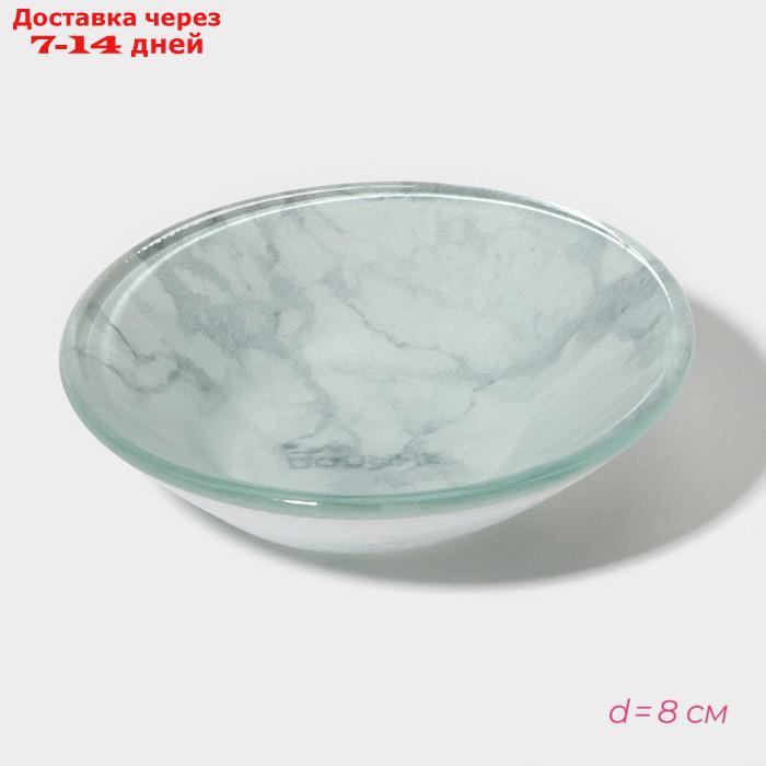 Набор для суши Доляна "Марбл белый", 3 предмета: соусники 8×2 / 8×6 см, подставка 25×15 см - фото 6 - id-p227016492