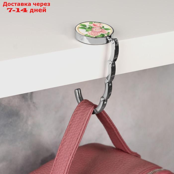 Крючок для сумки и зонта "Роза", раскладной, d - 4,5 см - фото 4 - id-p226984713
