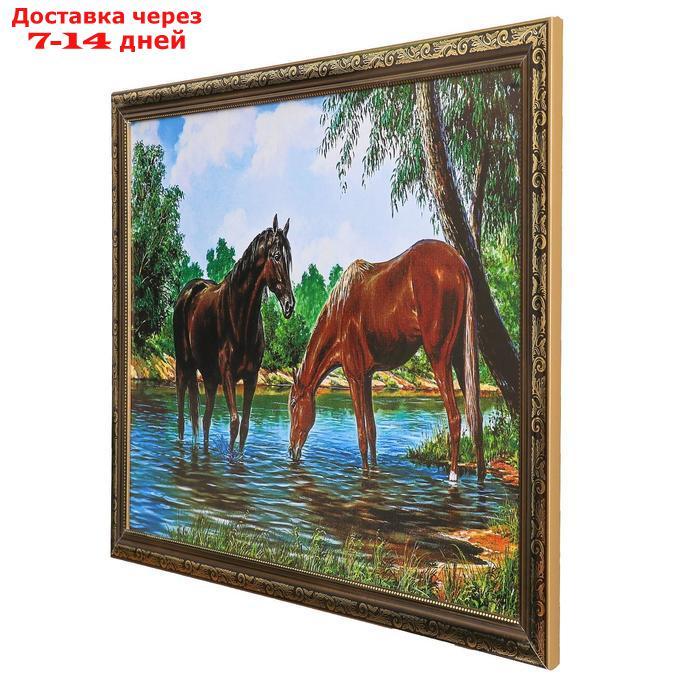 Картина "Лошади на водопое" 56х76см. - фото 8 - id-p226963743
