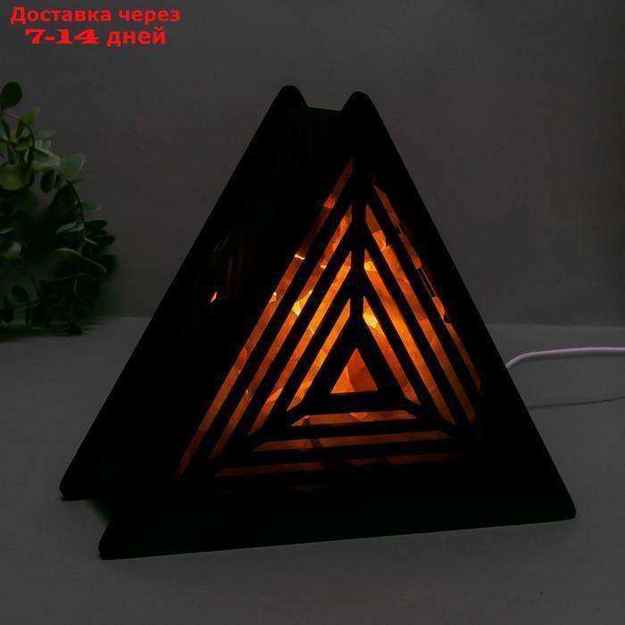 Соляной светильник с диммером "Пирамида" Е14 15Вт 1,5кг гимал.соль 17х19х7см - фото 10 - id-p226971538