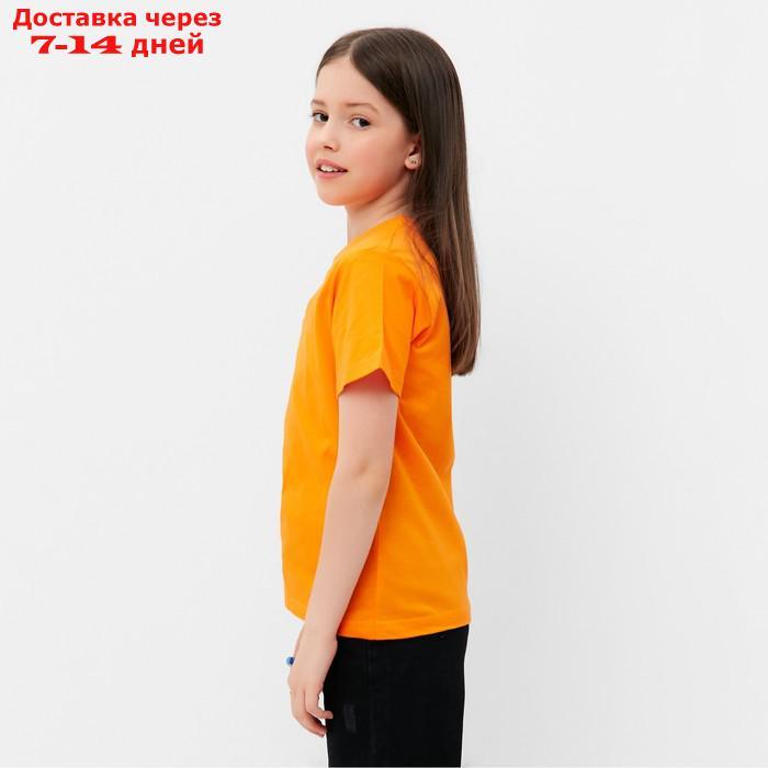 Футболка детская, цвет оранжевый, рост 146 см - фото 3 - id-p227098911