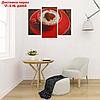Картина модульная на подрамнике "Кофе в красной кружке" 2шт-25,5*50,5,30,5*60см , 60х100 см, фото 2
