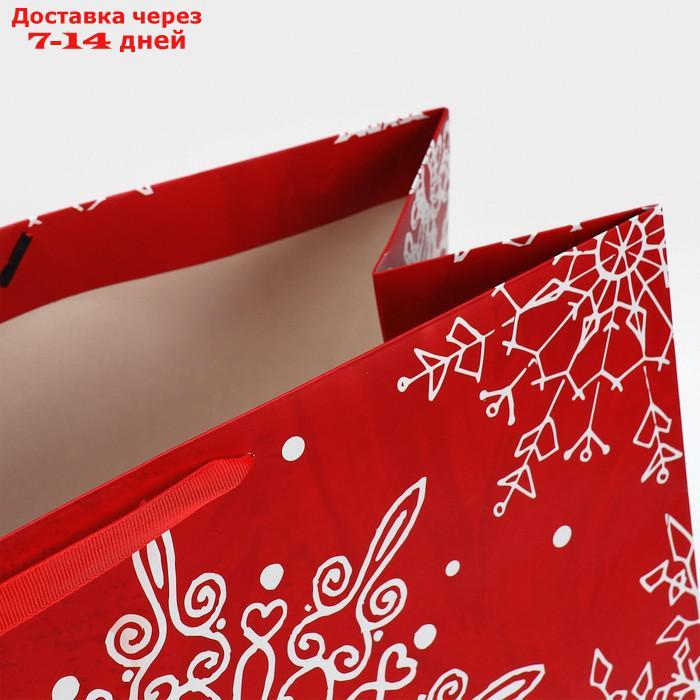 Пакет ламинированный горизонтальный "Новогоднее великолепие", XL 49 × 40 × 19 см - фото 4 - id-p227100553