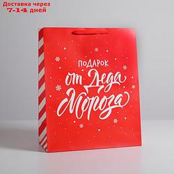 Пакет ламинированный вертикальный "Подарок от Деда Мороза", XL 40 × 49 × 19 см