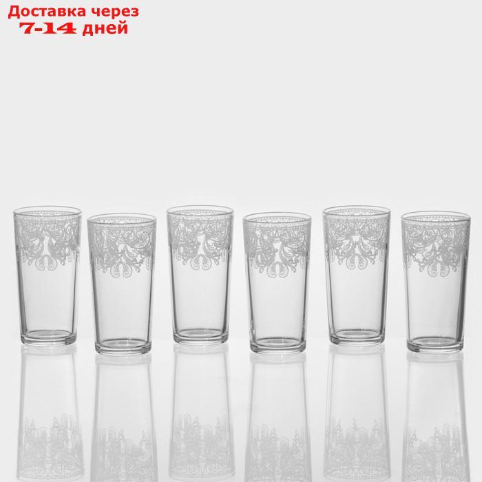 Набор высоких стаканов для коктейля "Кружево", 6 шт - фото 1 - id-p227019569