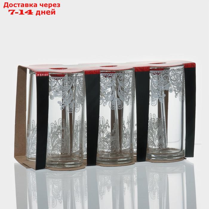 Набор высоких стаканов для коктейля "Кружево", 6 шт - фото 4 - id-p227019569