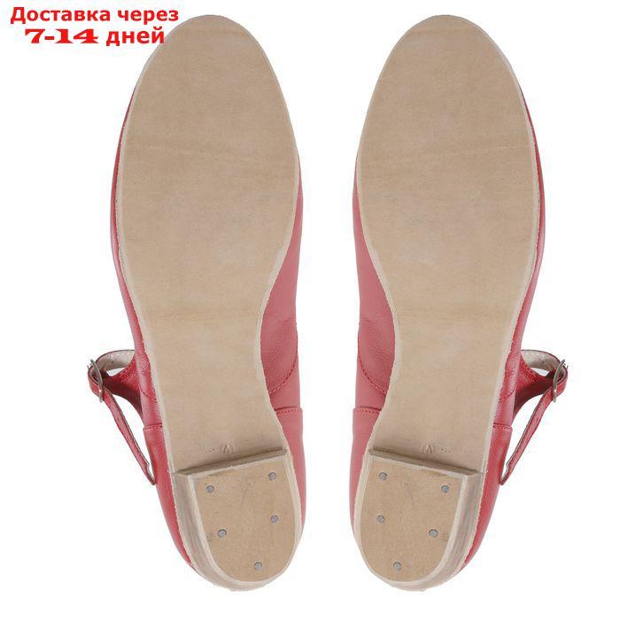 Туфли народные женские, длина по стельке 25,5 см, цвет красный - фото 5 - id-p227100572