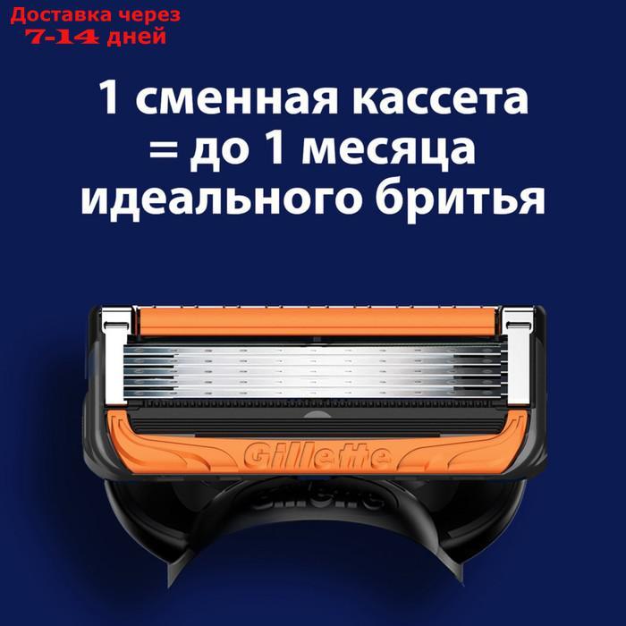 Сменные кассеты Gillette Fusion5 ProGlide Power, 5 лезвий, 4 шт. - фото 6 - id-p226984785