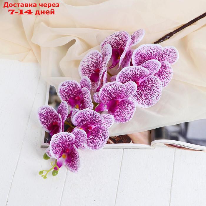 Цветы искусственные "Орхидея Тигровая" 90 см, бело-сиреневая - фото 1 - id-p227098940