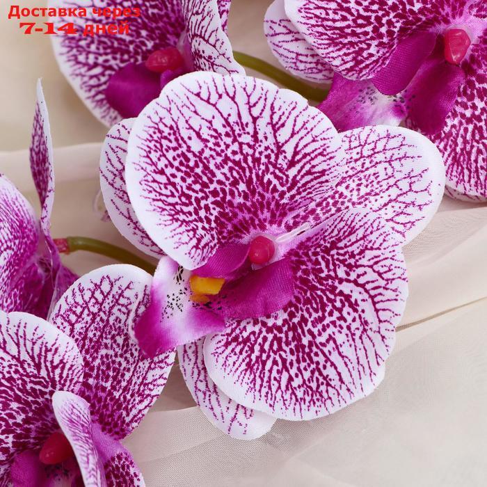 Цветы искусственные "Орхидея Тигровая" 90 см, бело-сиреневая - фото 2 - id-p227098940