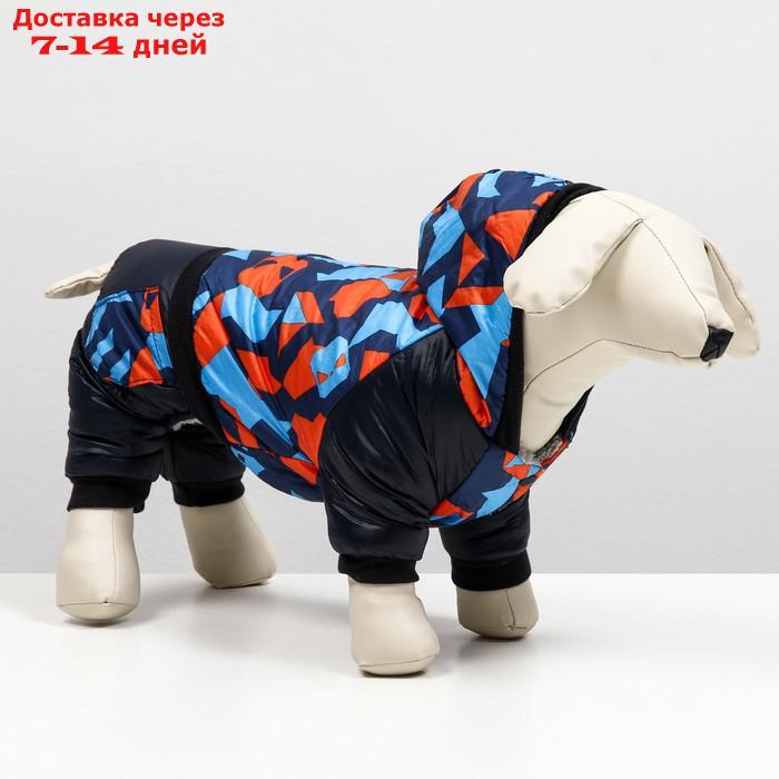 Комбинезон для собак на меховом подкладе с капюшоном, размер XXL - фото 1 - id-p227108268