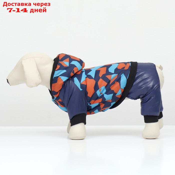Комбинезон для собак на меховом подкладе с капюшоном, размер XXL - фото 3 - id-p227108268