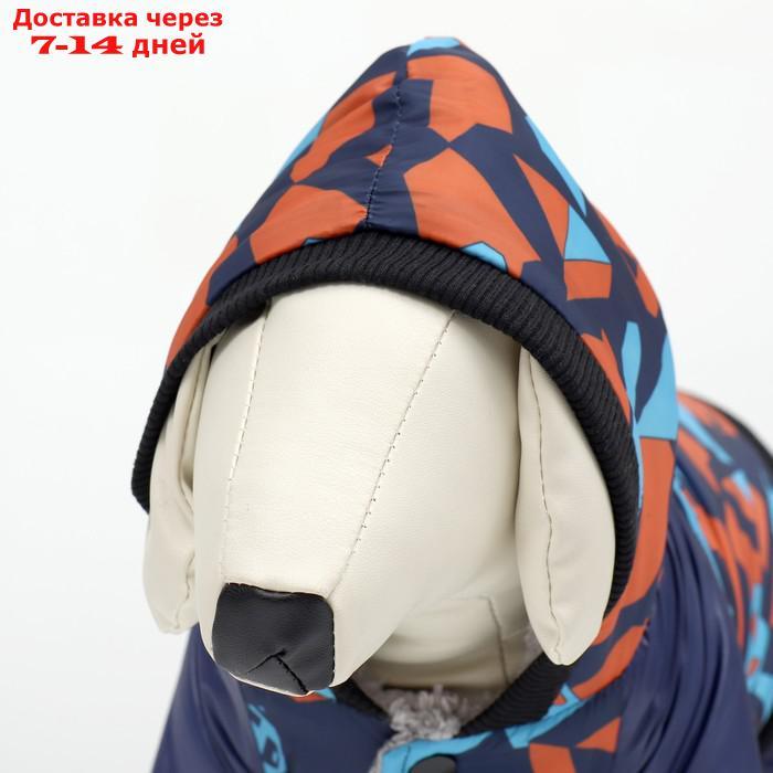Комбинезон для собак на меховом подкладе с капюшоном, размер XXL - фото 7 - id-p227108268