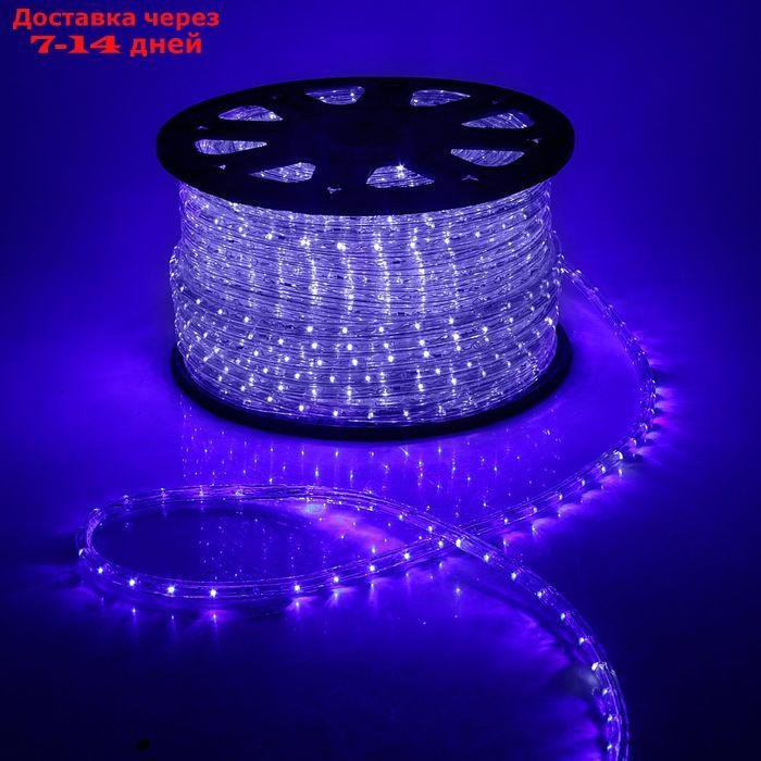 LED шнур 13 мм, круг, 100 м, кажд.6 мерц, 2W-LED/м-36-220V. + н-р д/подкл, СИНИЙ-БЕЛЫЙ - фото 1 - id-p227008078