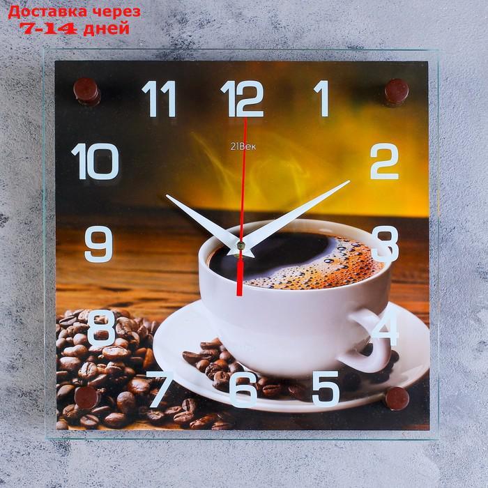 Часы настенные, серия: Кухня, "Кофе", микс 25х25 см - фото 1 - id-p226964085