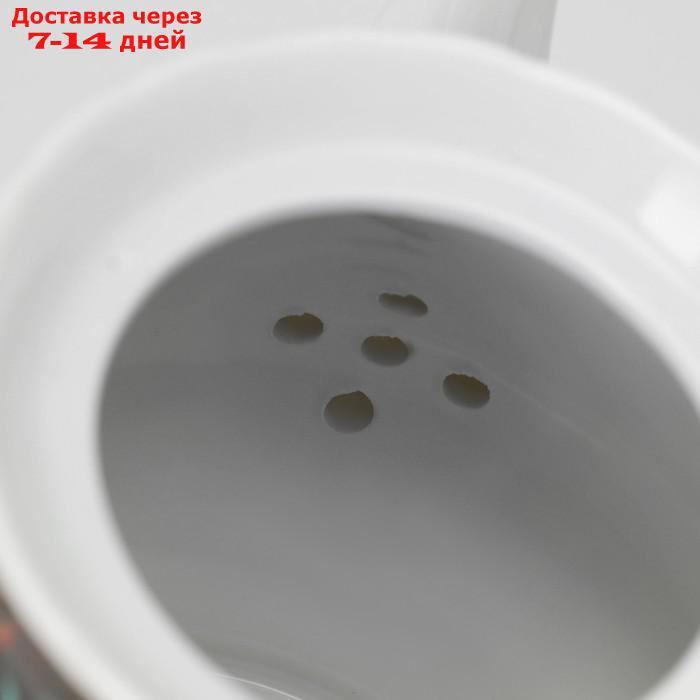 Сервиз чайный Доляна "хохлома",13 предметов: чайник 1 л, 6 чашек 210 мл, 6 блюдец, на подставке - фото 5 - id-p227106269