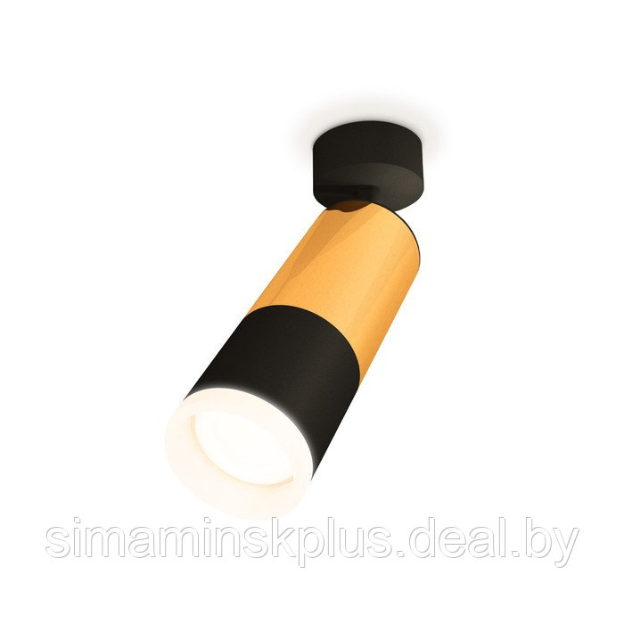 Комплект поворотного светильника с акрилом Ambrella light, Techno, XM6302012, GU5.3, цвет чёрный песок, золото - фото 1 - id-p227178619