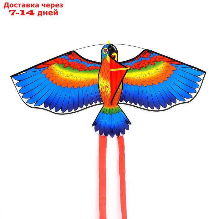 Воздушный змей "Птица", с леской, цвета МИКС - фото 2 - id-p226949383