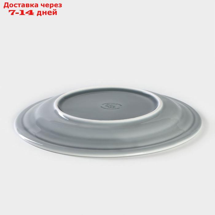 Тарелка мелкая "Акварель", d=20 см, цвет светло-серый - фото 3 - id-p227019623