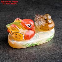 Сувенир "Птички мандаринки", 9,5×7×4 см, селенит
