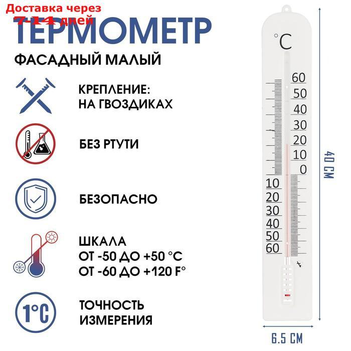 Термометр "Фасадный малый" мод. ТБ-45м, блистер - фото 1 - id-p226972626