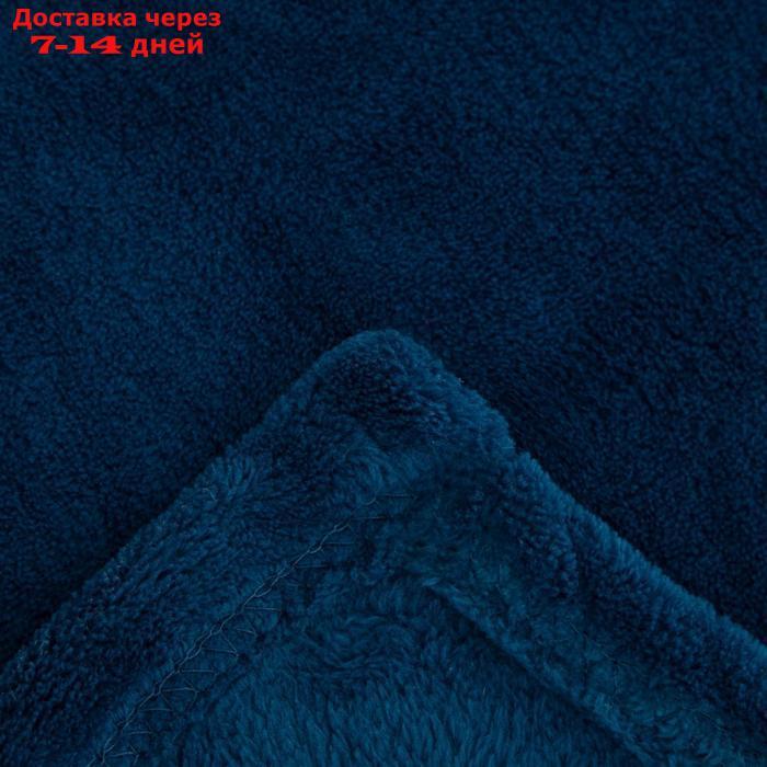 Плед с рукавами Этель 150*200 см, цв. темно-синий, 100% п/э, корал-флис, 220 гр/м2 - фото 3 - id-p227097392
