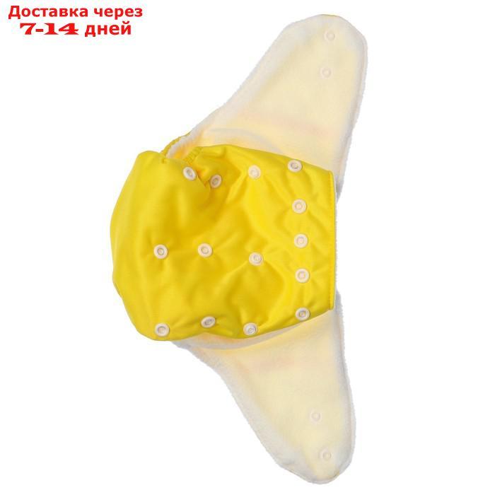 Многоразовый подгузник "Сладкие булочки", цвет жёлтый - фото 5 - id-p226951645