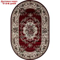 Овальный ковёр Colizey d057 150x230 см, цвет red