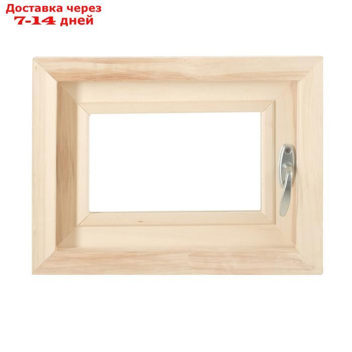 Окно, 30×40см, двойное стекло ЛИПА, внутреннее открывание