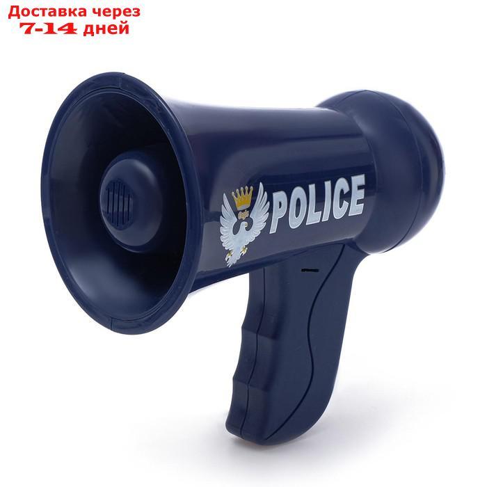 Мегафон "Полицейский", 2 режима: сирена, громкоговоритель, работает от батареек, в пакете - фото 2 - id-p227111989