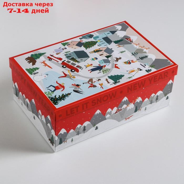 Набор подарочных коробок 10 в 1 "Новогодние истории", 12 × 7 × 4 - 32.5 × 20 × 12.5 см - фото 2 - id-p227102482