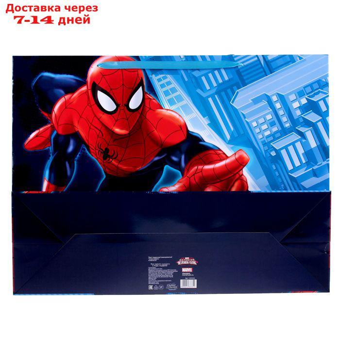Пакет ламинированный горизонтальный "Супер подарок",Человек-паук , 61 х 46 х 20 см - фото 4 - id-p227097396