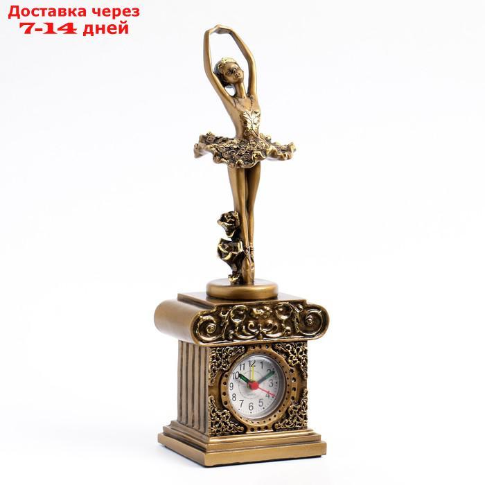 Часы настольные "Балерина", цвет золото, 11х18.5х31 см - фото 1 - id-p226973147