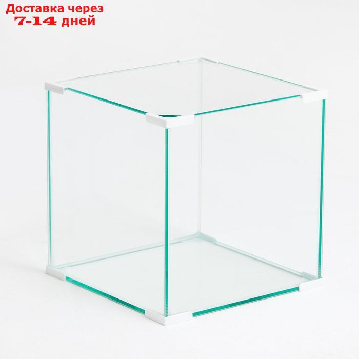 Комплект аквариумов "Матрёшка" куб, белый угол, 16, 27, 43 л - фото 6 - id-p227104450
