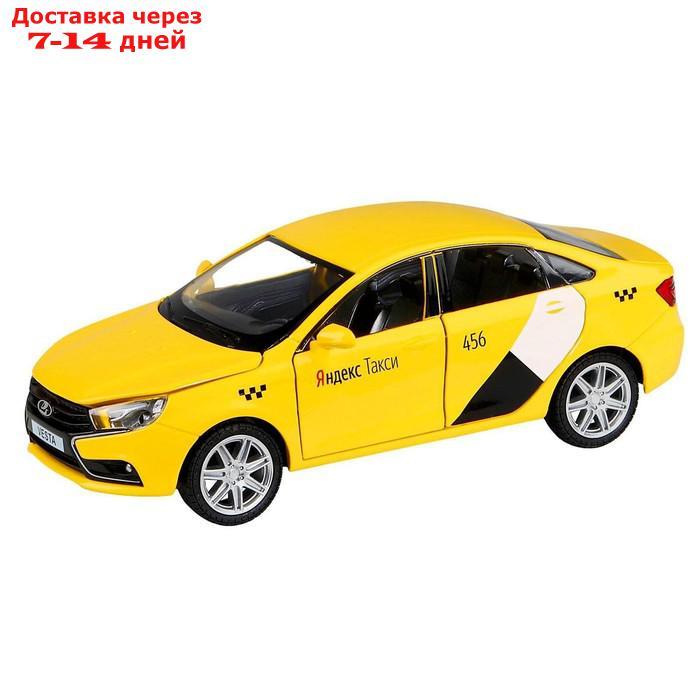 Машина металлическая "Lada Vesta Яндекс Такси" 1:24, открываются двери, багажник, световые и звуковые эффекты, - фото 4 - id-p227110183
