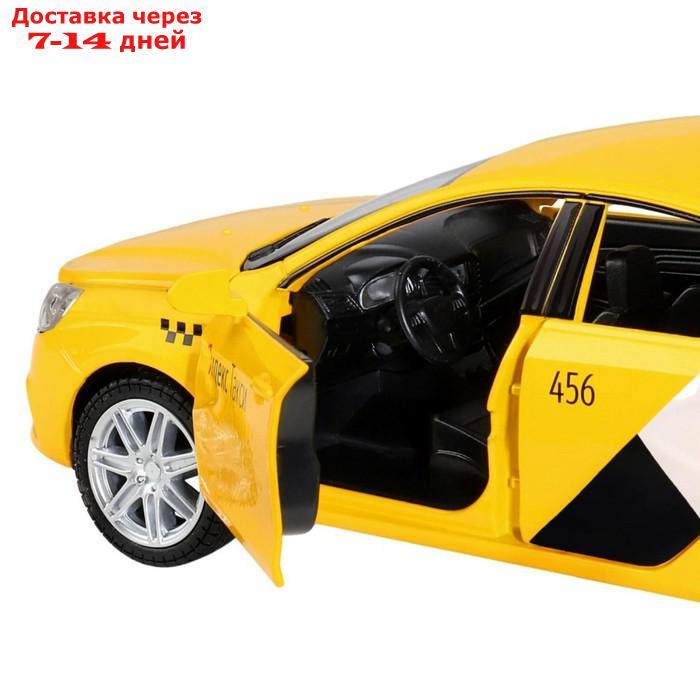 Машина металлическая "Lada Vesta Яндекс Такси" 1:24, открываются двери, багажник, световые и звуковые эффекты, - фото 9 - id-p227110183