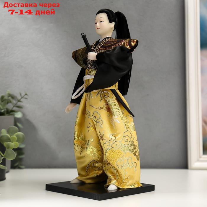 Кукла коллекционная "Самурай с длинными волосами с мечом" 30х12,5х12,5 см - фото 3 - id-p226951663