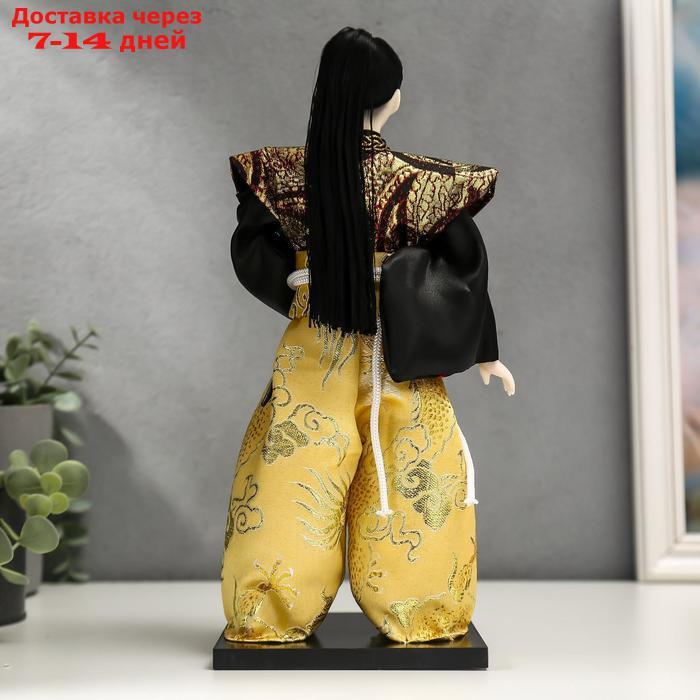 Кукла коллекционная "Самурай с длинными волосами с мечом" 30х12,5х12,5 см - фото 4 - id-p226951663