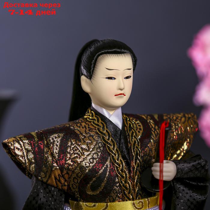 Кукла коллекционная "Самурай с длинными волосами с мечом" 30х12,5х12,5 см - фото 5 - id-p226951663