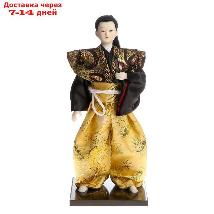 Кукла коллекционная "Самурай с длинными волосами с мечом" 30х12,5х12,5 см - фото 6 - id-p226951663