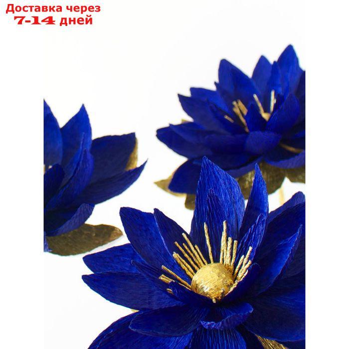 Бумага гофрированная, 955 "Тёмно-синяя", 0,5 х 2,5 м - фото 2 - id-p227097413