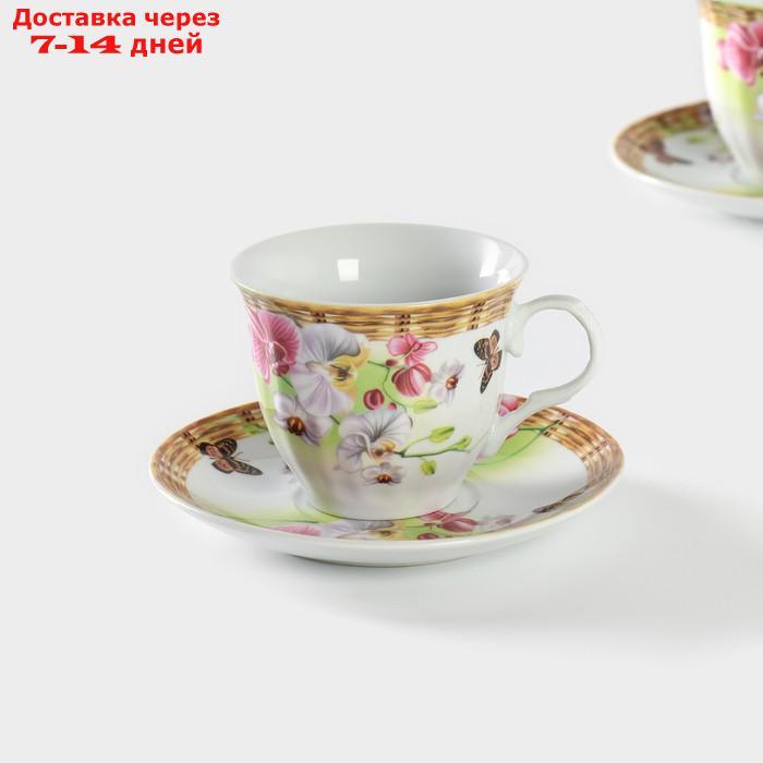 Сервиз чайный "Садовый дворик", 4 предмета: 2 чашки 250 мл, 2 блюдца - фото 2 - id-p227009135