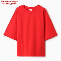 Футболка детская MINAKU:Basic line kids цвет красный, рост 152