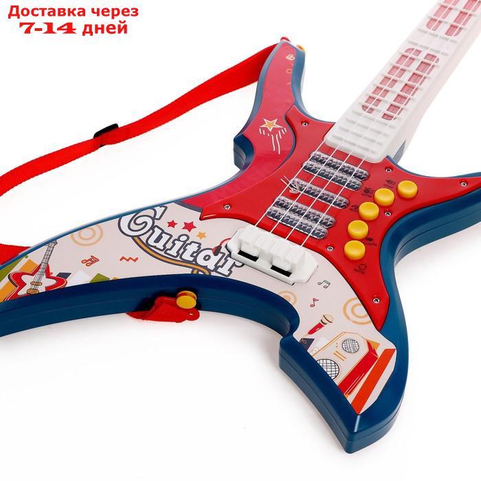 Игрушка музыкальная - гитара "Крутой Рокер", звуковые эффекты в ПАКЕТЕ - фото 2 - id-p227110262