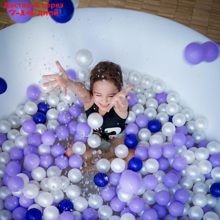 Набор шаров для сухого бассейна 500 шт, цвет: белый перламутр - фото 6 - id-p226951678