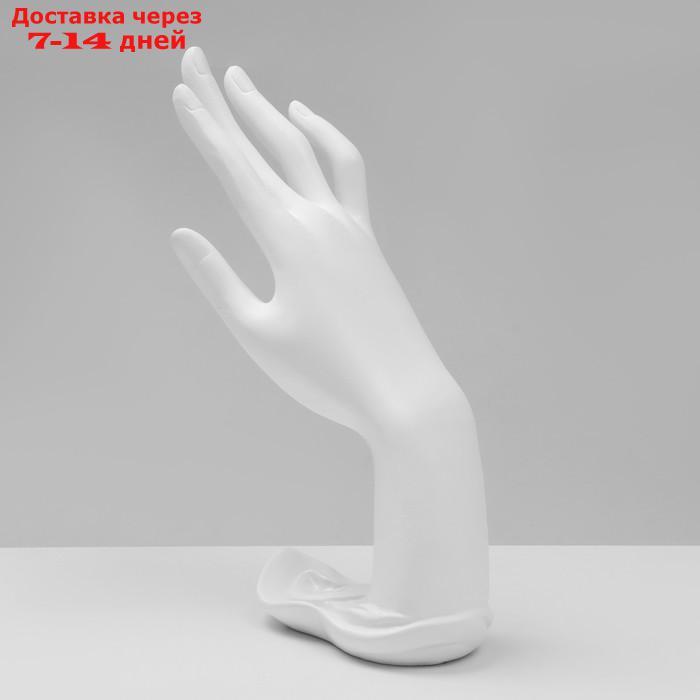 Подставка для украшений "Рука" 7*12*22, цвет белый - фото 3 - id-p227106416