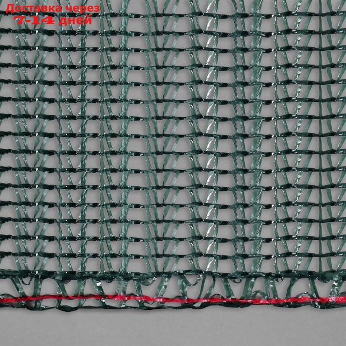 Сетка фасадная затеняющая, 2 × 50 м, плотность 35 г/м², тёмно-зелёная - фото 2 - id-p227099160