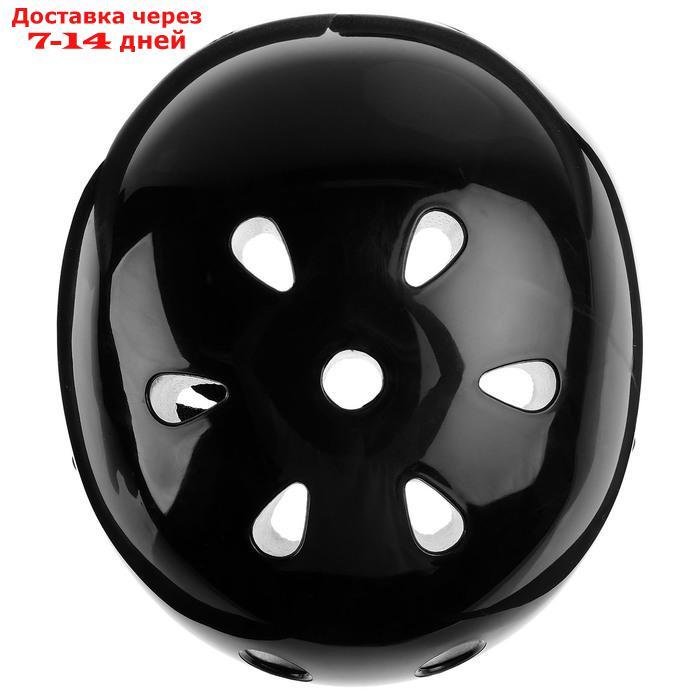 Шлем защитный OT-S507 детский, d=55 см, цвет чёрный - фото 3 - id-p226951688