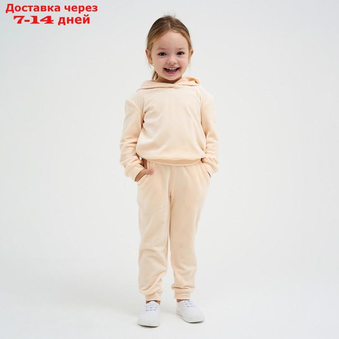Костюм детский (толстовка, брюки) KAFTAN "Basic line" р.36 (134-140), молочный