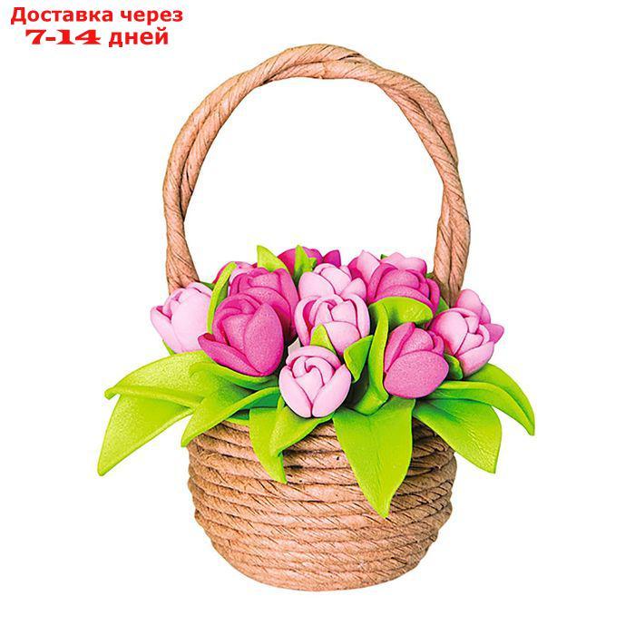 Набор для творчества "Тюльпаны в корзинке" - фото 1 - id-p227097456